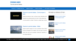 Desktop Screenshot of permis-mer.com