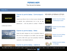 Tablet Screenshot of permis-mer.com